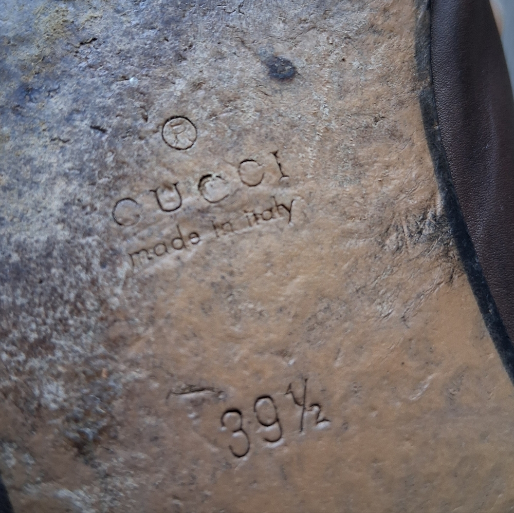 Gucci Princetown Brown Leather Mule 39.5EU - Picture 8 of 16